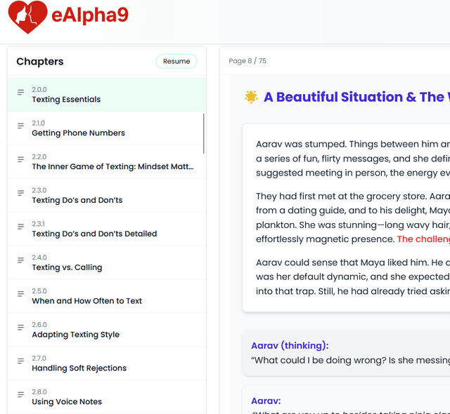 Texting Tracker & Flirting Templates